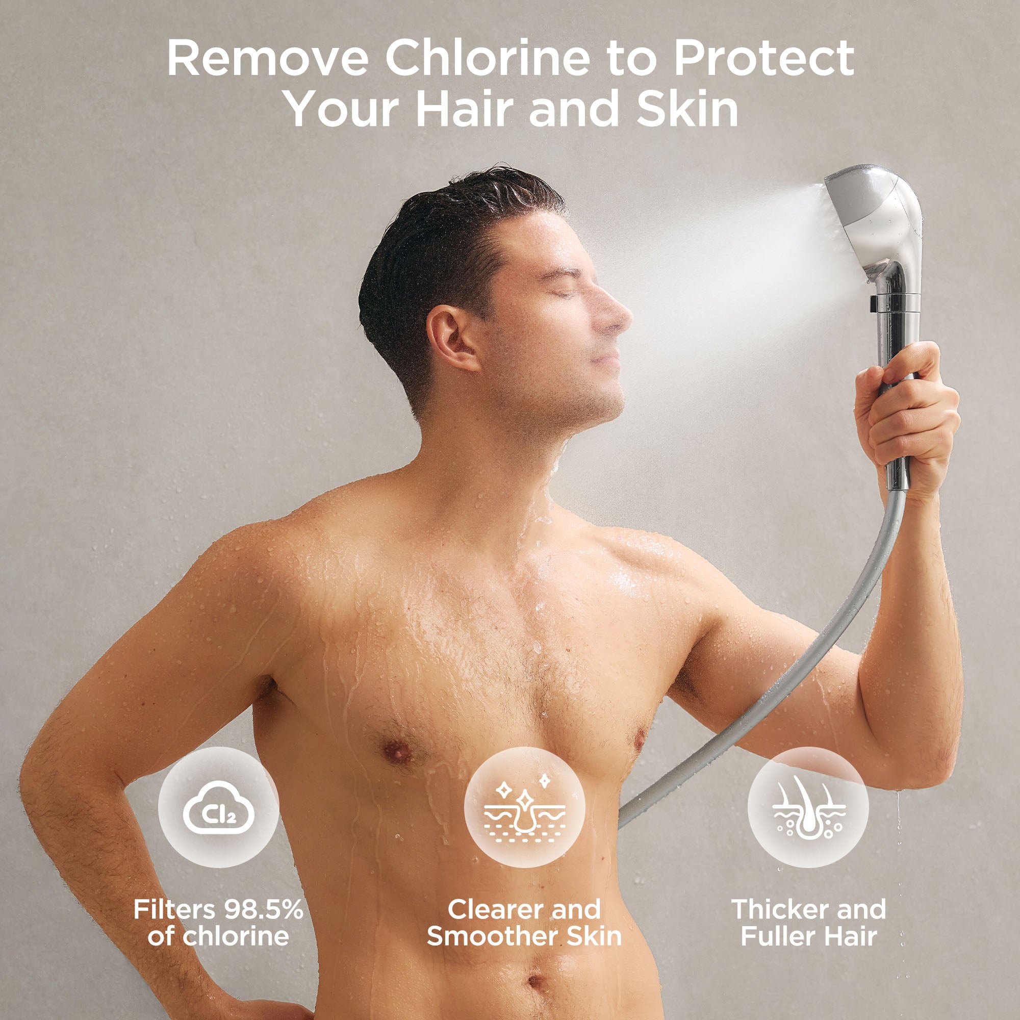 Hiho Fine Bubble＋e Microcurrent Shower Head